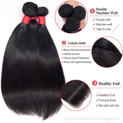 Wholesale Vendors Remy Straight Human Hair Weave